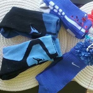 4 Pack Nike Blue Socks